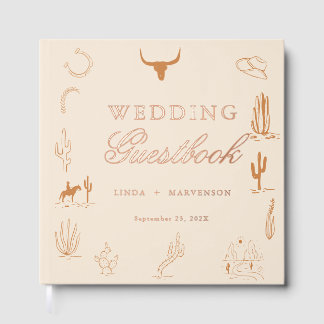 Western“To My Wife” Wedding Vows Guest Book