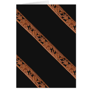 Western Tooled Leather Belt Print