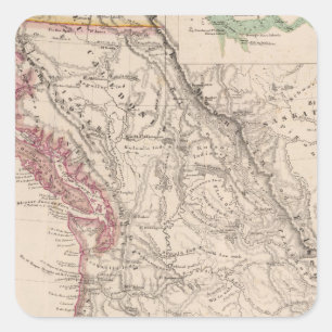 Western United States Square Sticker