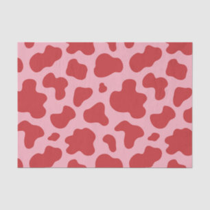 Western Valentines Day Cow Print Cowgirl Pink Red Tissue Paper