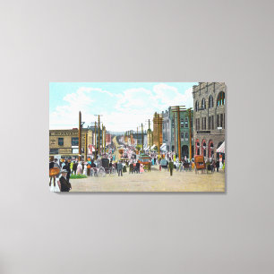 Western View from Holly Street Canvas Print
