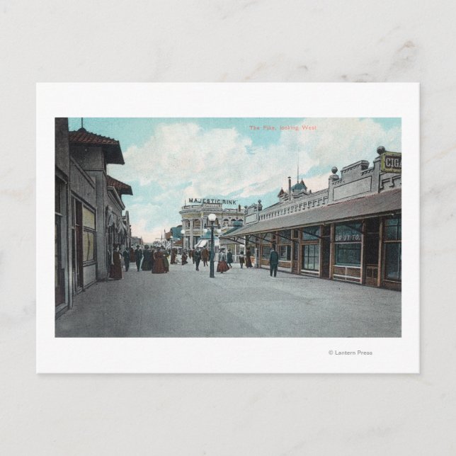 Western View from the PikeLong Beach, CA Postcard (Front)