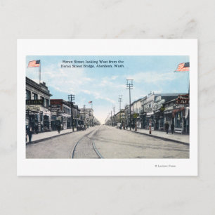 Western View of Heron Street from Bridge Postcard