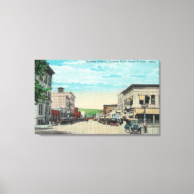Western View of Sherman Avenue Canvas Print (Front)