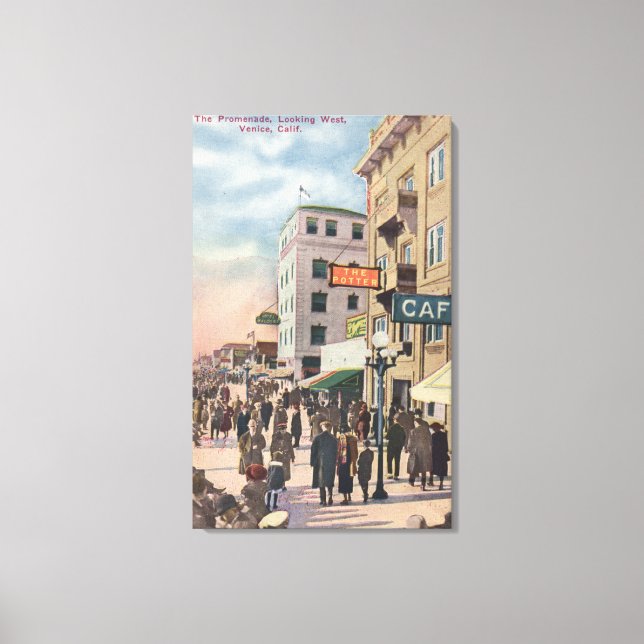 Western View of the Promenade Canvas Print (Front)