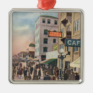 Western View of the Promenade Metal Tree Decoration