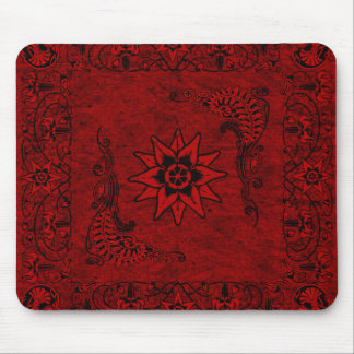 Western Vintage Red Bandanna Mousepad