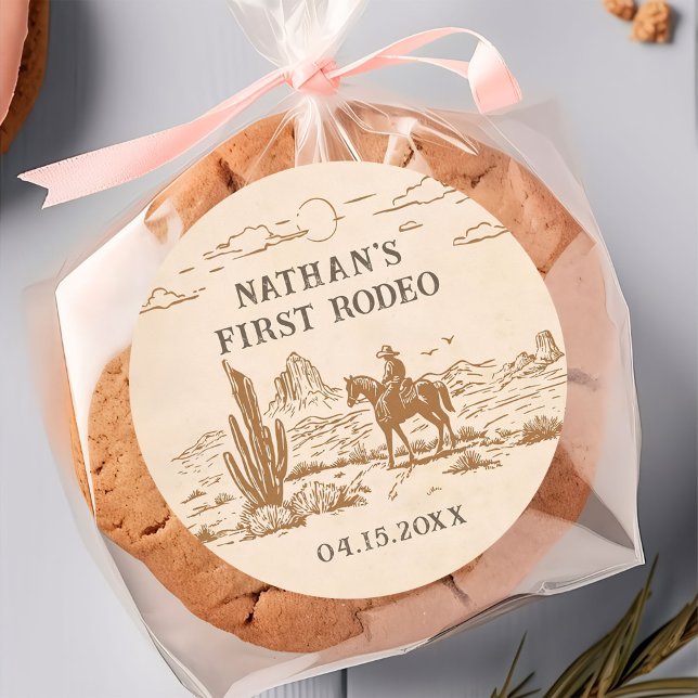 Western Vintage Rodeo Birthday Sticker (Creator Uploaded)