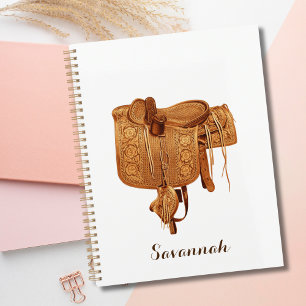 Western Vintage Saddle,Cowgirl,Simple Personalise Planner