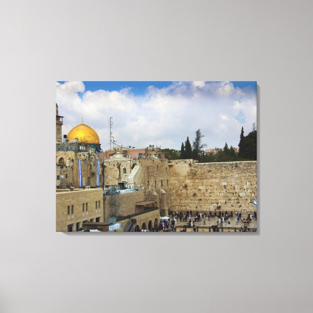 Western Wall in Jerusalem (Wall of Sorrow) Canvas Print (Front)
