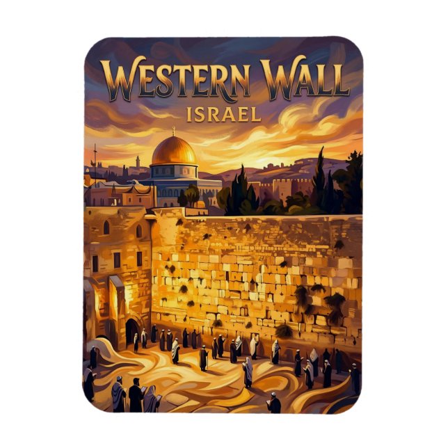 Western Wall Israel Magnet (Vertical)