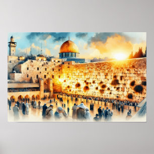Western Wall Jerusalem Poster