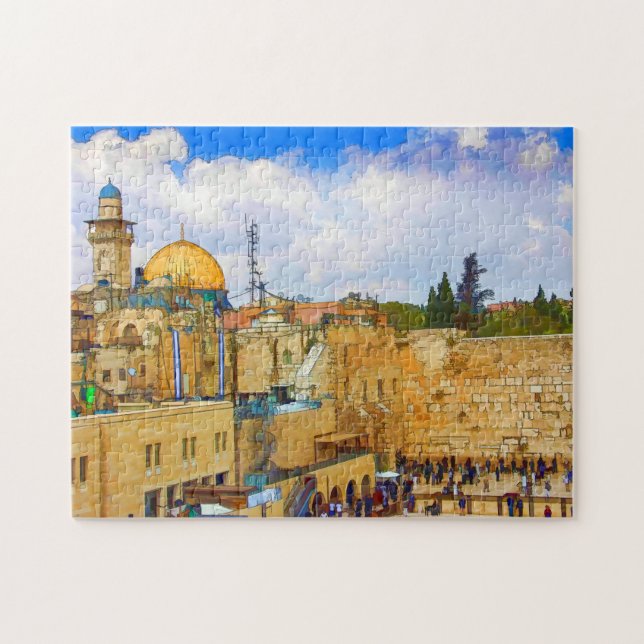 Western Wall (Wall of Sorrow) in Jerusalem Jigsaw Puzzle (Horizontal)