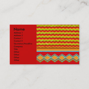 Western Wave Abstract Business Card