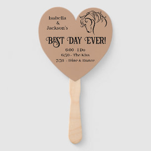 Western Wedding Hand Fan