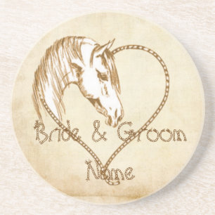 Western Wedding Party Coasters Wedding Reception