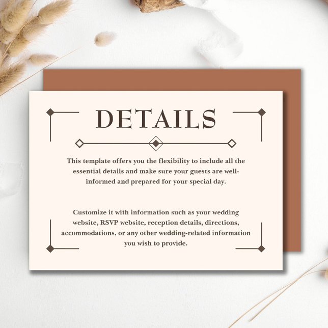 Western Wedding Rustic Country Details Enclosure Card (Creator Uploaded)