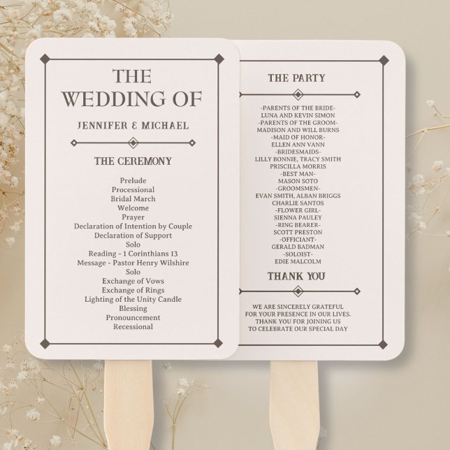 Western Wedding Rustic Country Wedding Hand Fan (Creator Uploaded)