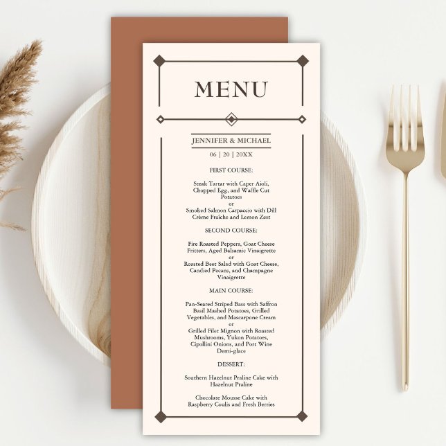 Western Wedding Rustic Country Wedding Menu (Creator Uploaded)