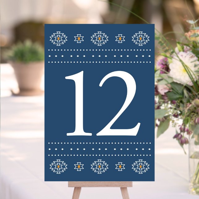Western Wedding Table Number, Rio Rancho Wedding Number (Rio Rancho Western Wedding Table Number by Fiesta Valley Print)