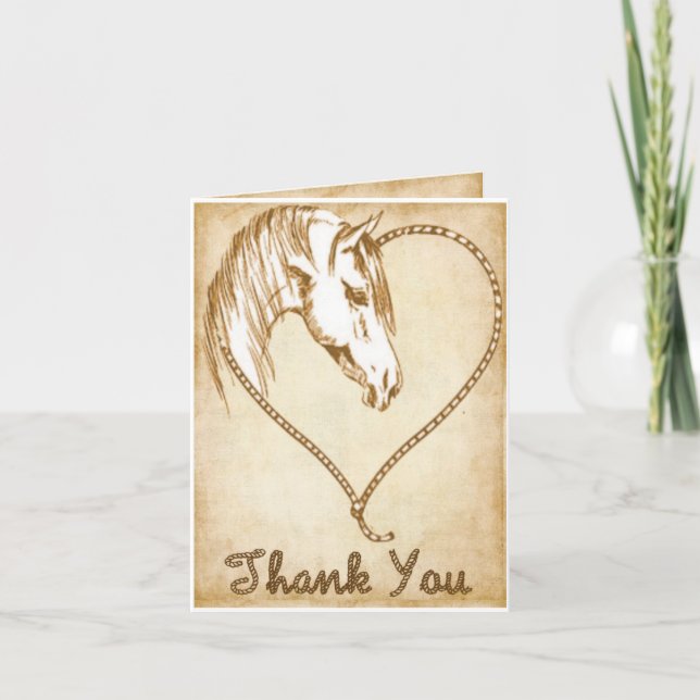 Western Wedding Thank you Notes (Front)