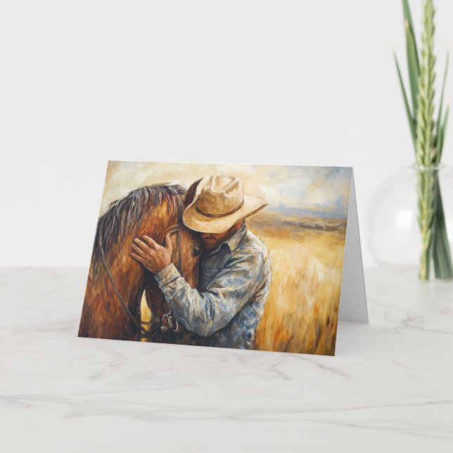 Western Whispers of Comfort in the Prairie Card (Front)