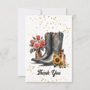 Western Whispers Thank You Card