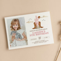 Western Wild West Country Cowgirl Rodeo Birthday