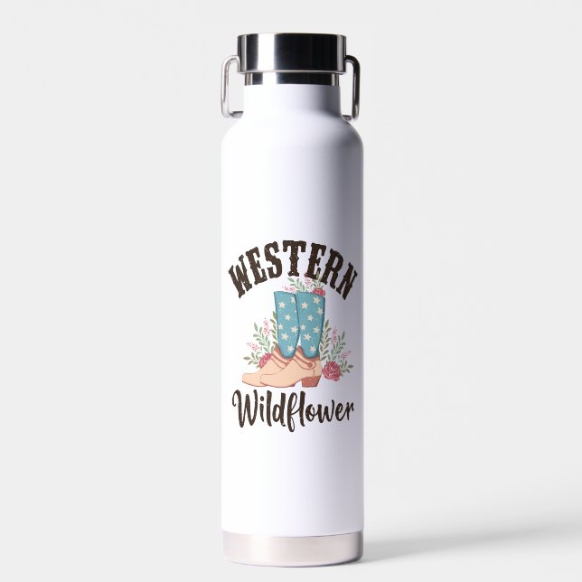 Western Wildflower Water Bottle (Front)