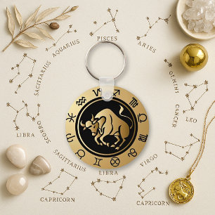 Western Zodiac - Taurus Key Ring