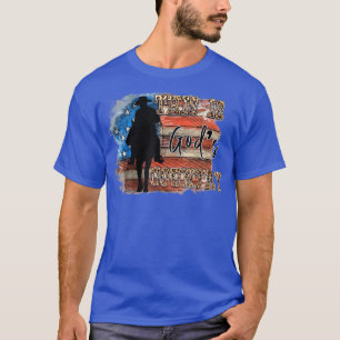 WesternAmerican Flag Cowboy This Is Gods Patriots T-Shirt