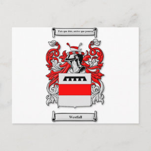 Westfall Coat of Arms Postcard