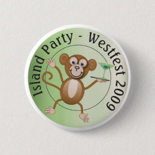 Westfest Island Monkey Button