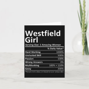 Westfield Girl Nj New Jersey Funny City Home Roots Card