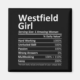 Westfield Girl Nj New Jersey Funny City Home Roots Magnet