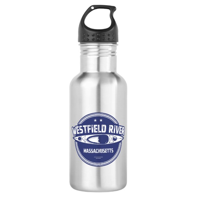 Westfield River Massachusetts Kayaking 532 Ml Water Bottle (Front)