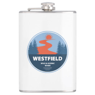 Westfield Wild And Scenic River Massachusetts Hip Flask