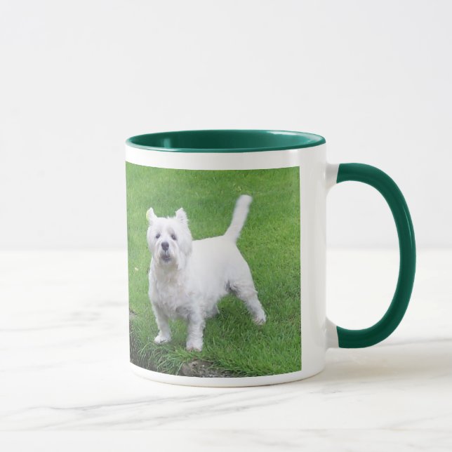 Westie 11 oz Ringer Mug Mug (Right)