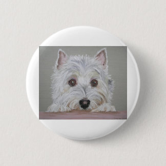 Westie 6 Cm Round Badge