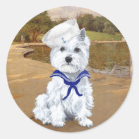 Westie and Sailboats