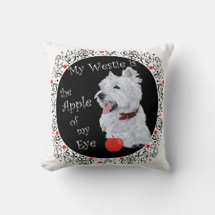 Westie Apple of My Eye PILLOW