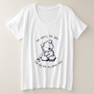 Westie Ate My Alarm Clock Plus Size T-Shirt