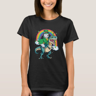 Westie Beer Dino Rex Horn Rainbow Dog T-Shirt