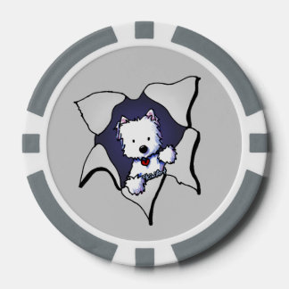 Westie BLAST Grey Poker Chips