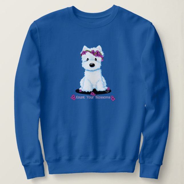Westie Blossom Sweatshirt (Design Front)