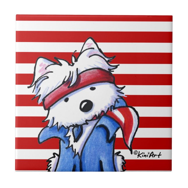 Westie Boss tile (Front)