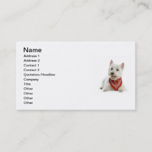 Westie Business Card