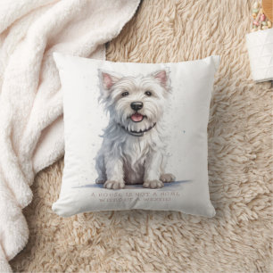 Westie Cheeky Cute Personalized Cushion