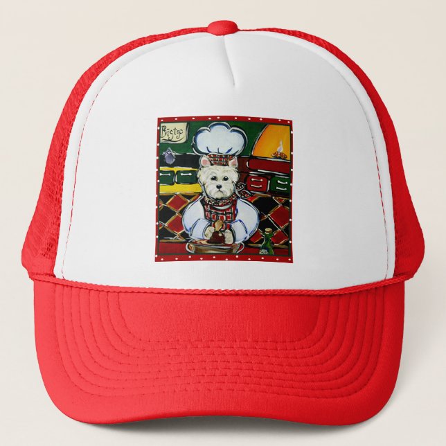 Westie Chef Trucker Hat (Front)