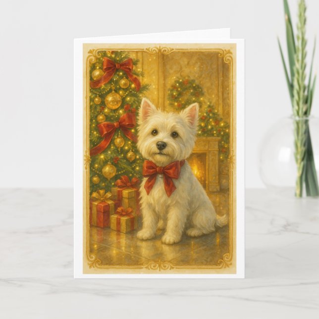 Westie Christmas Card (Front)